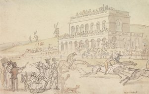 Doctor Syntax Loses His Money on the Race Ground at York by Thomas Rowlandson